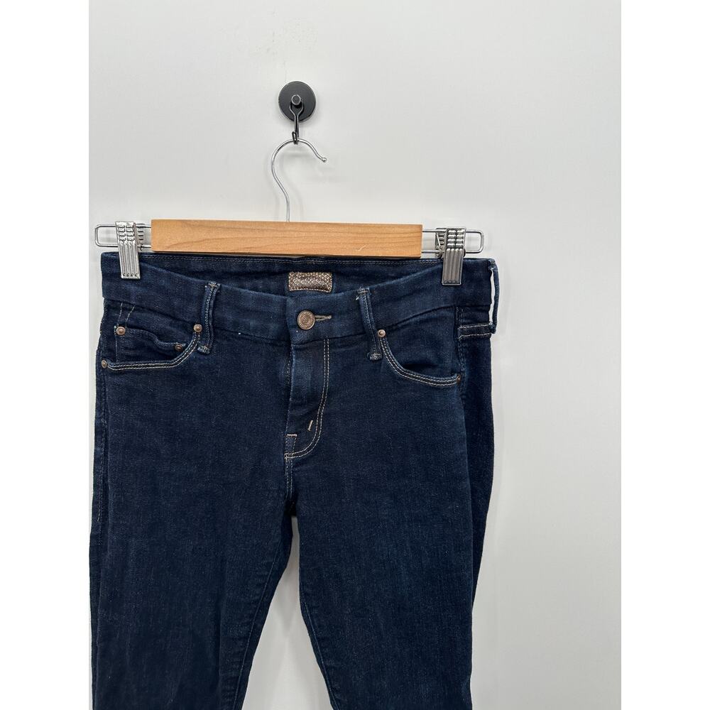 Mother Womens The Looker Jeans Sz 25 Dark Wash Skinny Stretch Low Rise - Picture 5 of 7